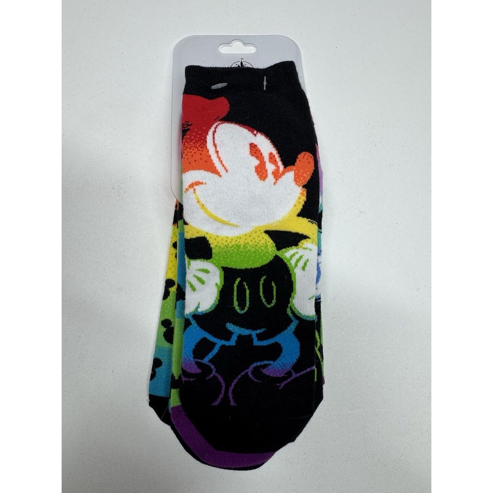 Disney Mickey Mouse Women's No Show Socks Size 5-10 New 3 Pairs